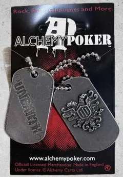 公式ライセンス UNEARTHドッグタグ ネックレス ALCHEMY POKER