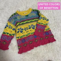 BENETTON ベネトン 子供服 カラフル ニット セーター 女の子