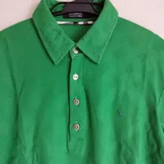 美品☆BURBERRY BLACK LABEL ポロシャツ　ノバチェック 緑 2