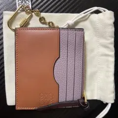 LOEWE ロエベ コインカードホルダー　チェーン　スクエア ダーティモーヴ