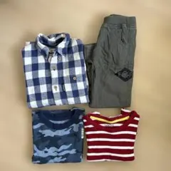4点まとめうり　110サイズ　男の子　迷彩　ロンT ズボン　シャツ