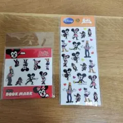 キュービックマウス　平成レトロ　ぷっくりシール　ブックマーク　2点セット