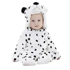 ダルメシアン柄 フリース　着ぐるみ コスチューム　ハロウィン