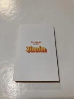 BTS Butter メッセージカードジミン