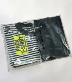 THE SHINZONE PACK TEE 黒×ボーダー（黒白）のサムネイル