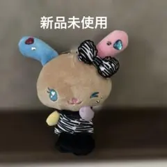 ウサハナ マスコットチャーム ヒョウ柄 ブラック サンリオ アベイル 25
