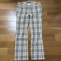 バーバリーロンドン　ノバチェック　レディースパンツ　サイズ38