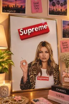 Supreme アートポスター 額付き インテリア A4 フォトフレーム