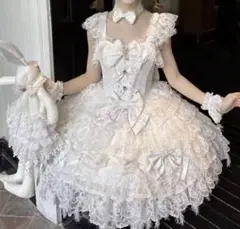 本日限定価格】リズリサ♡ワンピ、レースボレロセット♡もどします