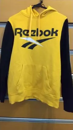 Reebok フード付きパーカー イエロー/ブラック