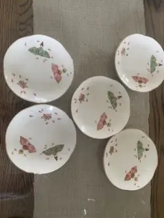 桜デザインの皿 5枚セット