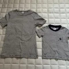 【親子リンクコーデ】プチバトー ボーダー Tシャツ 2枚セット お揃いコーデのサムネイル