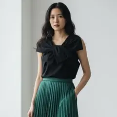 2026SS新品 snidel ドレープアシメブラウス ブラウン - メルカリ