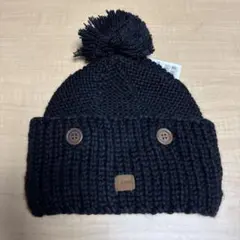⭐︎coal⭐︎黒 ポンポン付きニット帽