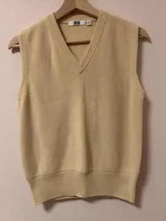UNIQLO U ニットベスト S イエロー