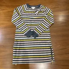kate spade ストライプ 長袖ワンピース 128/8Y