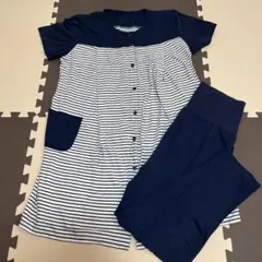 西松屋 マタニティパジャマ M L 前開き 半袖 授乳口あり