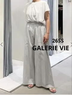 GALERIE VIE ファインコットンワイドクルーネックプルオーバー　26SSのサムネイル
