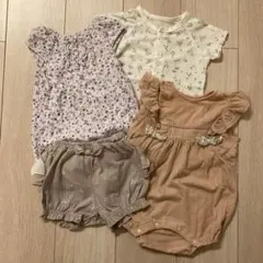まとめ売り 女の子 ロンパース 70cm ベビー カバーオール