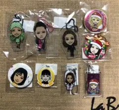 E.G.family 缶バッジ＆クリアチャーム＆クリーナーなどセット