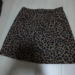 ヒョウ柄キュロットスカート