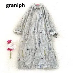 美品✨graniph グラニフ ハイドアンドシーク アニマルズ シャツワンピースのサムネイル