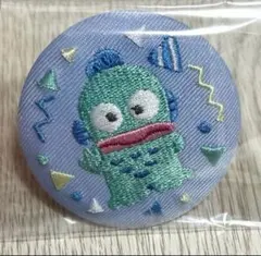 【新品】ハンギョドン 刺繍缶バッジ 2023 サンリオ