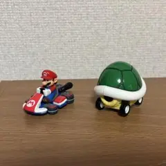 USJ マリオカート マリオ 緑こうら ミニフィギュア 2点セット