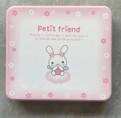 プチフレンド　缶入りレター　シール付き　レターセット　平成レトロ　平成女児