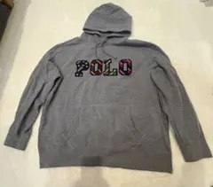 値下げしました｟美品｠ポロ　ラルフローレン　POLO パーカー　グレー　ロゴ