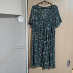 INGNI 花柄 ロングワンピース グリーン M他