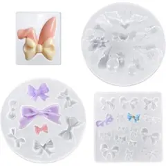 リボンシリコンモールド4個セット