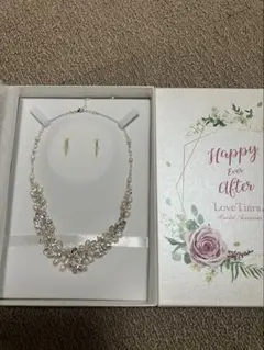 美品 LoveTiara ティアラ ピアス ネックレス 3点セット シルバー