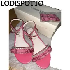 LODISPOTTO サンダル　パールサンダル　リボンサンダル　ピンクのサムネイル