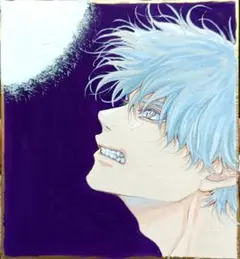 手描きイラスト　アナログイラスト　原画　色紙