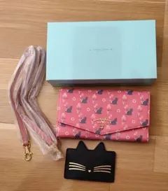 サマンサタバサ　プチチョイス　ウォレットバック　猫柄