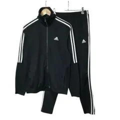 アディダス　ジャージ　上下セットアップ　ワンポイント　3本ライン　ビッグサイズ