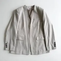 美品　イエナ　ツイード　ノーカラージャケット　38 ベージュのサムネイル