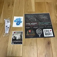 B'z 2015 EPIC DAY グッズ　シール　ストラップ他