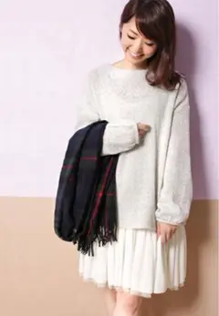 【新品】nano universe チュールSKOPセットニットソーPOL/S