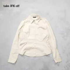 F1-2293【take JFK off】シャツ　レディース　シンプル　綿　9R