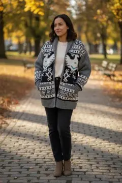 【未使用品】カウチンセーター　ウール100%