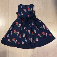 Catherine Cottage ネイビーフラワーブーケプリントワンピース