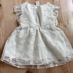 SHEIN 花柄刺繍 ワンピース 6-9M ベビードレス　春服