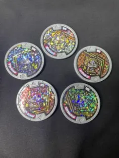 中古品 妖怪ウォッチ 妖怪メダル 5枚セット 宝石ニャン激レア - メルカリ