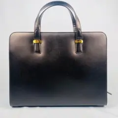 マリクレール　サフィアーノレザー ブリーフケース ビジネスバッグ　ブラック A4