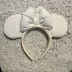 東京ディズニーリゾート ミニーマウスカチューシャ ホワイトデニム