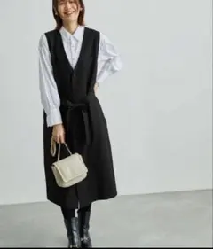 ジレ ジャンパースカート　ワンピース