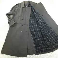 良品◎BURBERRYS トレンチコート ネイビー 紺 80~90s XL相当