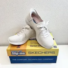 SKECHERS Slip-ins スリッポン　幅広　23cm ナチュラル